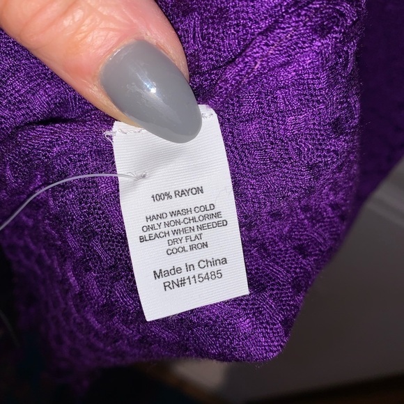 Scarves Purple 1 new with tags Apt 9 - Picture 7 of 9